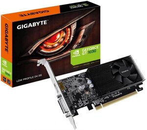 Видеокарта PCI-E gigabyte geforce GT 1030 (GV-N1030D4-2GL) 2GB low profile GDDR4 64bit 14nm DVI-D (HDCP)/HDMI RTL