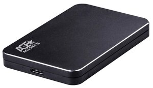 Внешний корпус AgeStar 3UB2A18 (BLACK) для HDD/SSD SATA 6Gb/s 2.5", USB 3.0, алюминий/пластик, черный