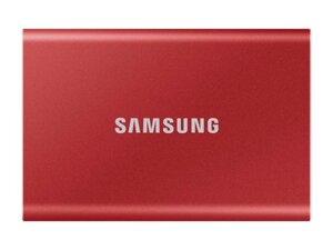 Внешний SSD USB 3.2 gen 2 type-C samsung MU-PC2t0R/WW T7 2TB USB 3.2 metallic red