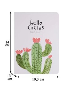 Записная книжка «Hello cactus», 24 листа, А6