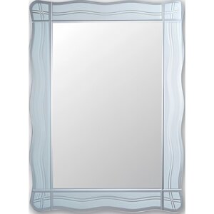 Зеркало Frap 80х45 голубое матовое