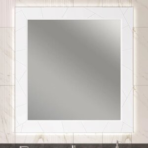 Зеркало с подсветкой Opadiris Луиджи 100 белый матовый