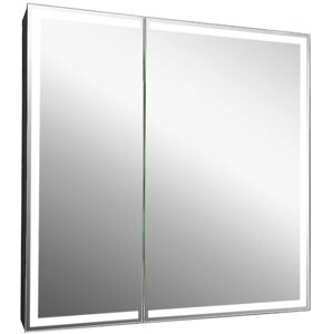 Зеркало-шкаф Continent Mirror Box 80х80 с подсветкой черный