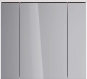 Зеркало-шкаф Lemark Zenon 90х80 с подсветкой, белый глянец