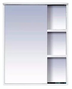 Зеркало-шкаф Misty Венера 55 левый белый с подсветкой