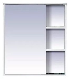 Зеркало-шкаф Misty Венера 70 левый белый с подсветкой