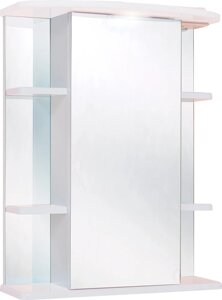 Зеркало-шкаф Onika Глория 55 L с подсветкой, белый (205504)