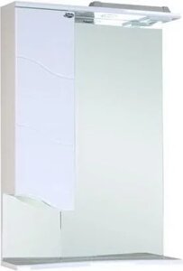 Зеркало-шкаф Onika Лайн 58 L с подсветкой, белый (205819)