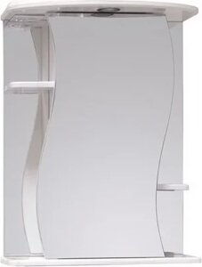 Зеркало-шкаф Onika Лилия 55 R с подсветкой, белый (205519)