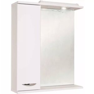 Зеркало-шкаф Onika Ника 60 L с подсветкой, белый (206015)