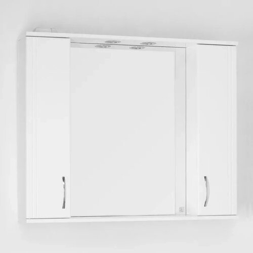 Зеркало-шкаф Style Line Эко Стандарт Панда белый глянцевый, с подсветкой