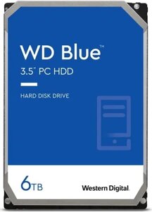 Жесткий диск 6TB SATA 6gb/s western digital WD60EZAX WD blue 3.5" 5400rpm 256MB