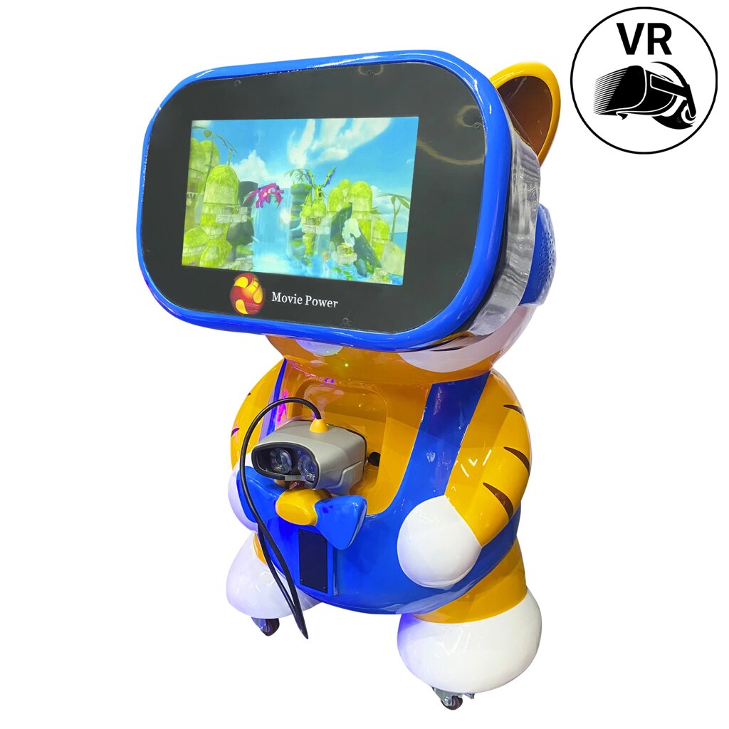 Аттракцион виртуальной реальности VR Тигренок для детей Новинка от компании Robotic Retailers Развлекательное оборудование - фото 1