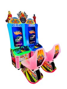 "Авто гонка" двойной детский автомат с видеоиграми Новинка с выдачей призовых билетов