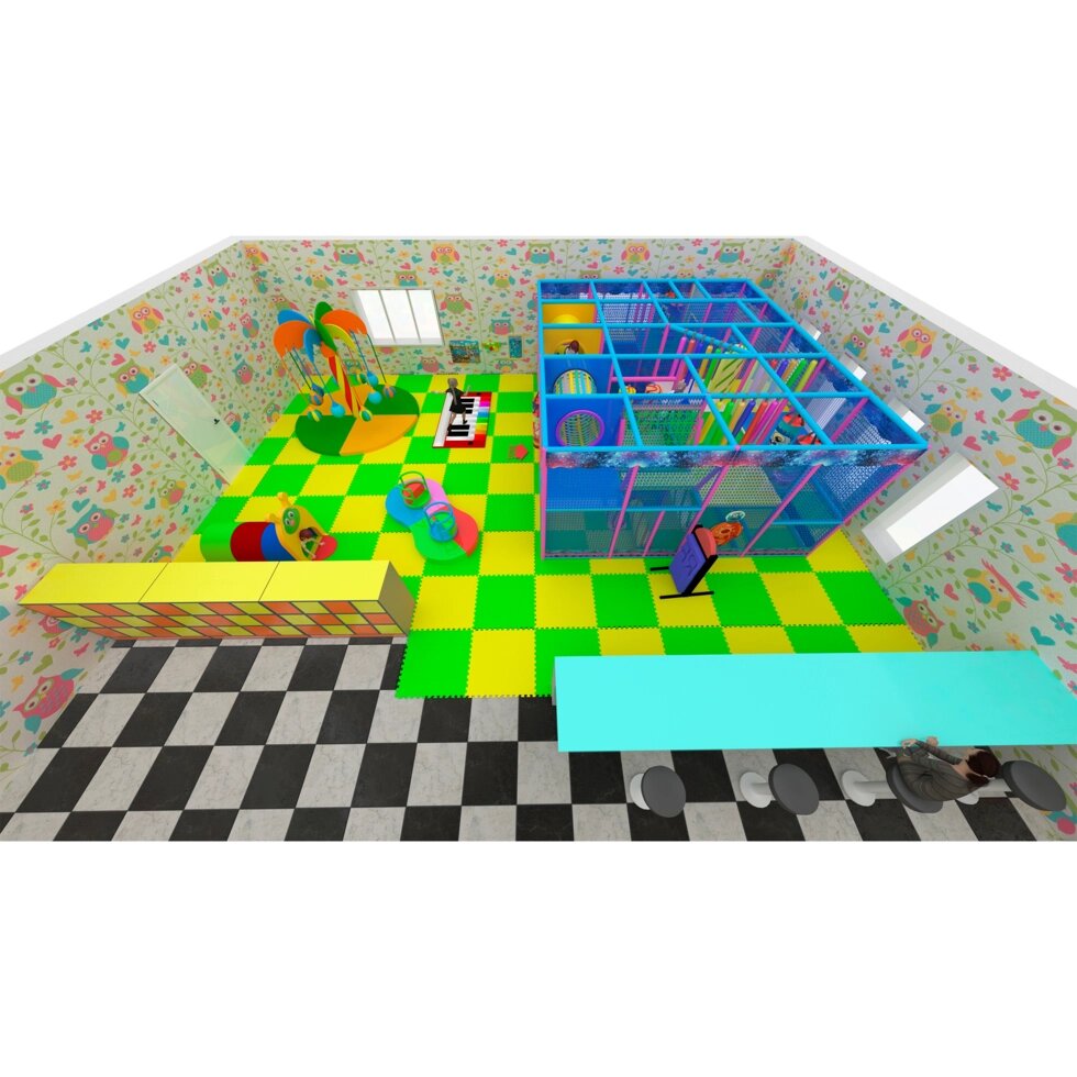 Детская игровая зона 112м² "Детство" от компании Robotic Retailers Развлекательное оборудование - фото 1