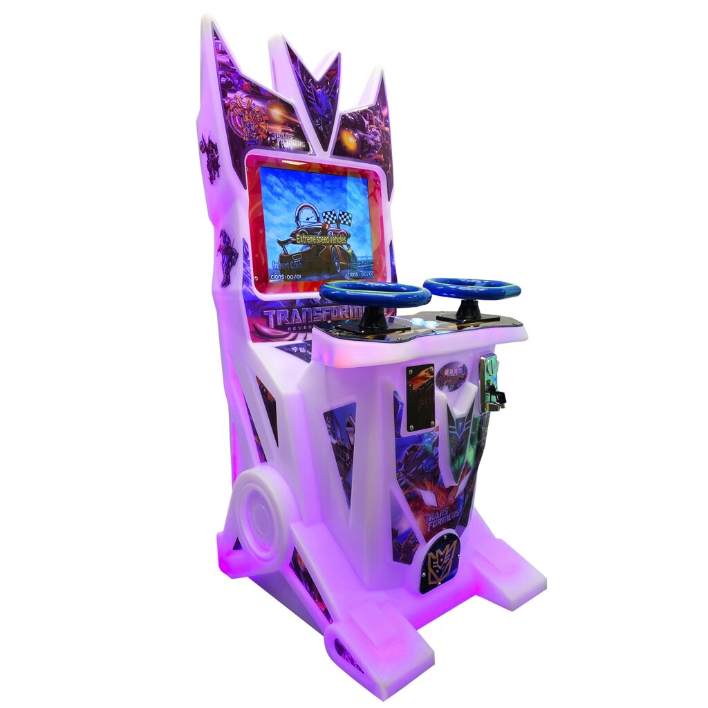 Детский автомат двойная гонка "Transformers" Новинка от компании Robotic Retailers Развлекательное оборудование - фото 1