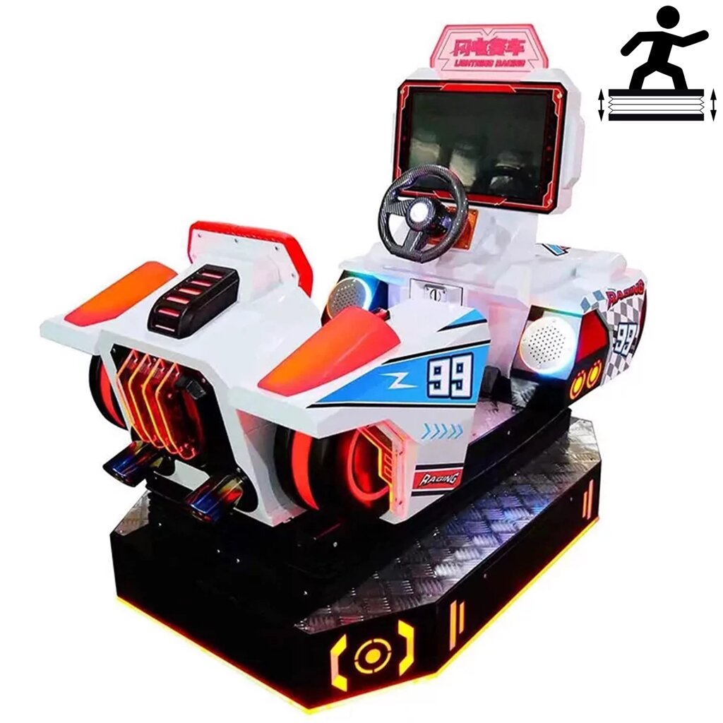 Детский игровой автомат с видео игрой "Гипер Драйв" Новинка от компании Robotic Retailers Развлекательное оборудование - фото 1