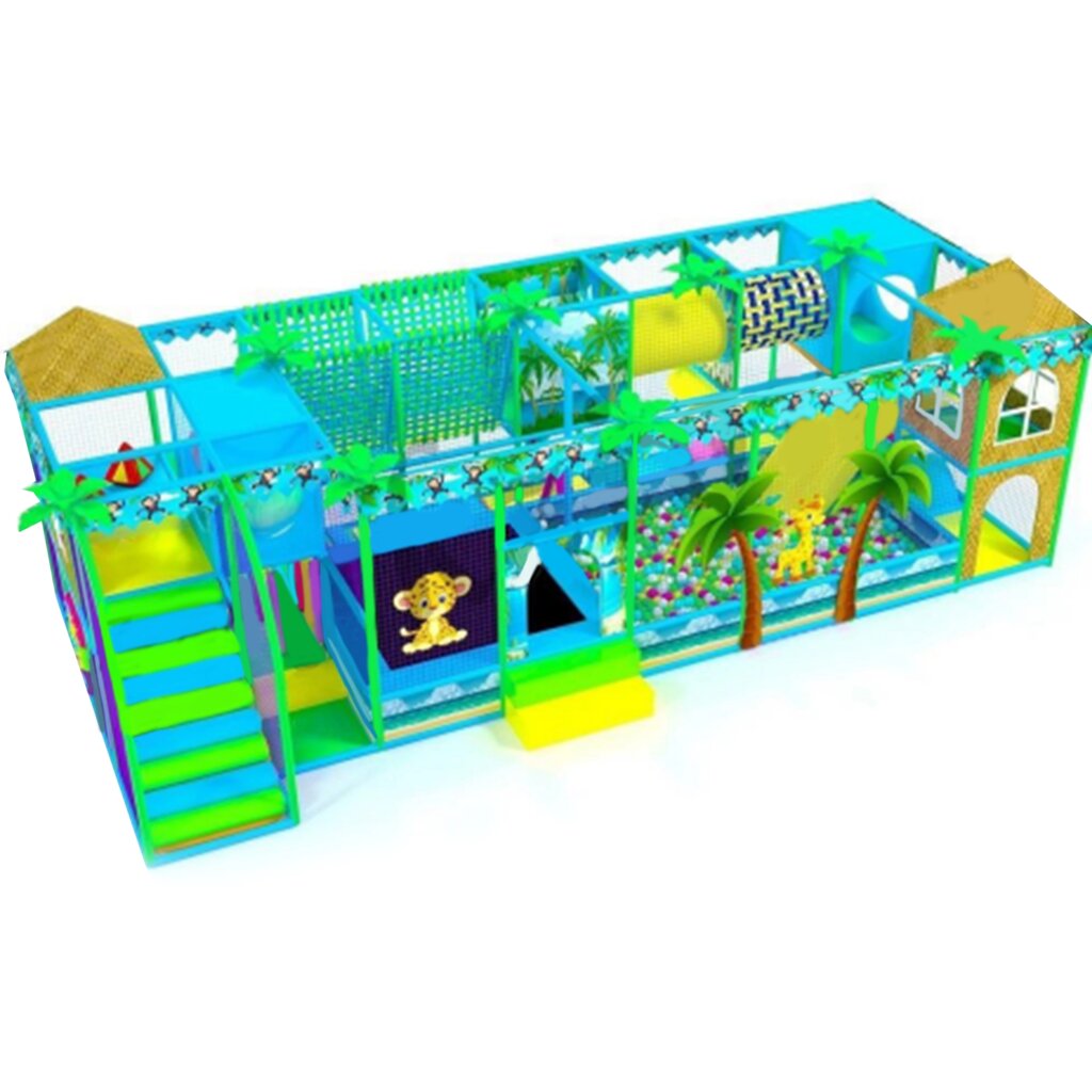 Детский игровой лабиринт «Боро-Боро» 28м² (9,25*3,5*3м) от компании Robotic Retailers Развлекательное оборудование - фото 1