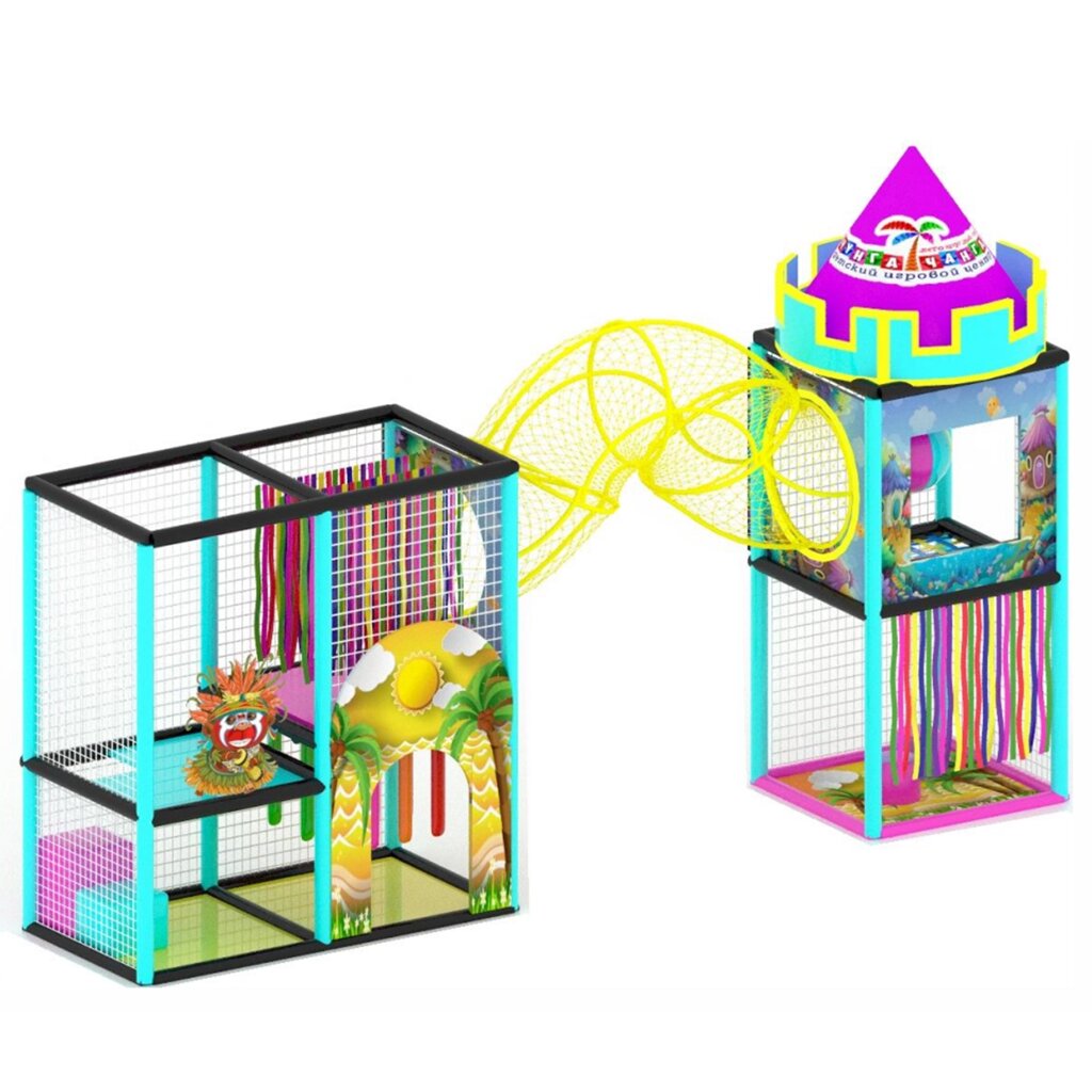 Детский игровой лабиринт «Киви» 7,1м² (5,9*1,2*3,5м) от компании Robotic Retailers Развлекательное оборудование - фото 1