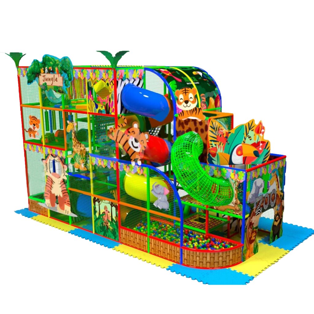 Детский игровой лабиринт «Лимпопо» 28,3 м² (8,1*3.5*5м) от компании Robotic Retailers Развлекательное оборудование - фото 1