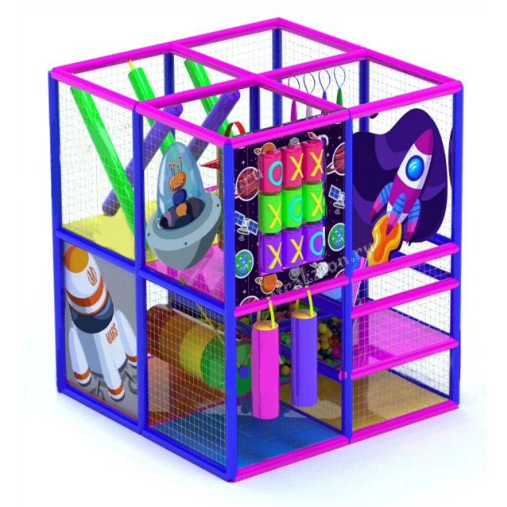 Детский игровой лабиринт «Малыш-5» 5,6м² (2,35*2,35*2,5м) от компании Robotic Retailers Развлекательное оборудование - фото 1