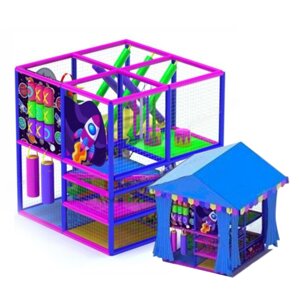 Детский игровой лабиринт «Малыш с крышей» 5,6м²2,35*2,35*2,5м)