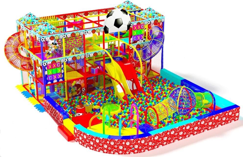 Детский игровой лабиринт «Матч» 80 м² (11,5*6,95*3.5 м) от компании Robotic Retailers Развлекательное оборудование - фото 1