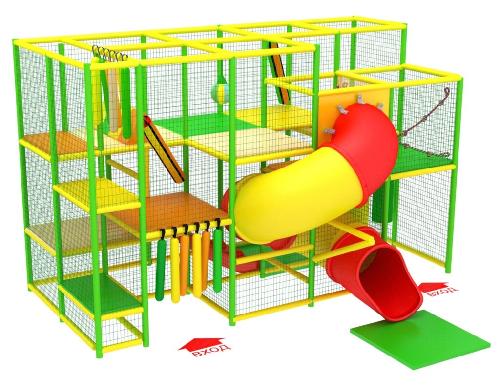 Детский игровой лабиринт «Маугли» 15,9 м² (5,5*4,4*3.4 м) от компании Robotic Retailers Развлекательное оборудование - фото 1