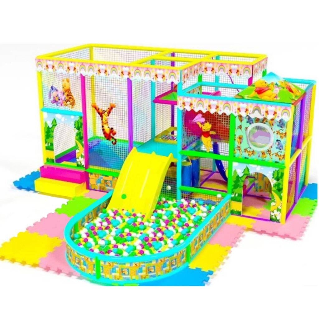 Детский игровой лабиринт «Непоседа» 14м² (5.8*2.35*2.5м) от компании Robotic Retailers Развлекательное оборудование - фото 1