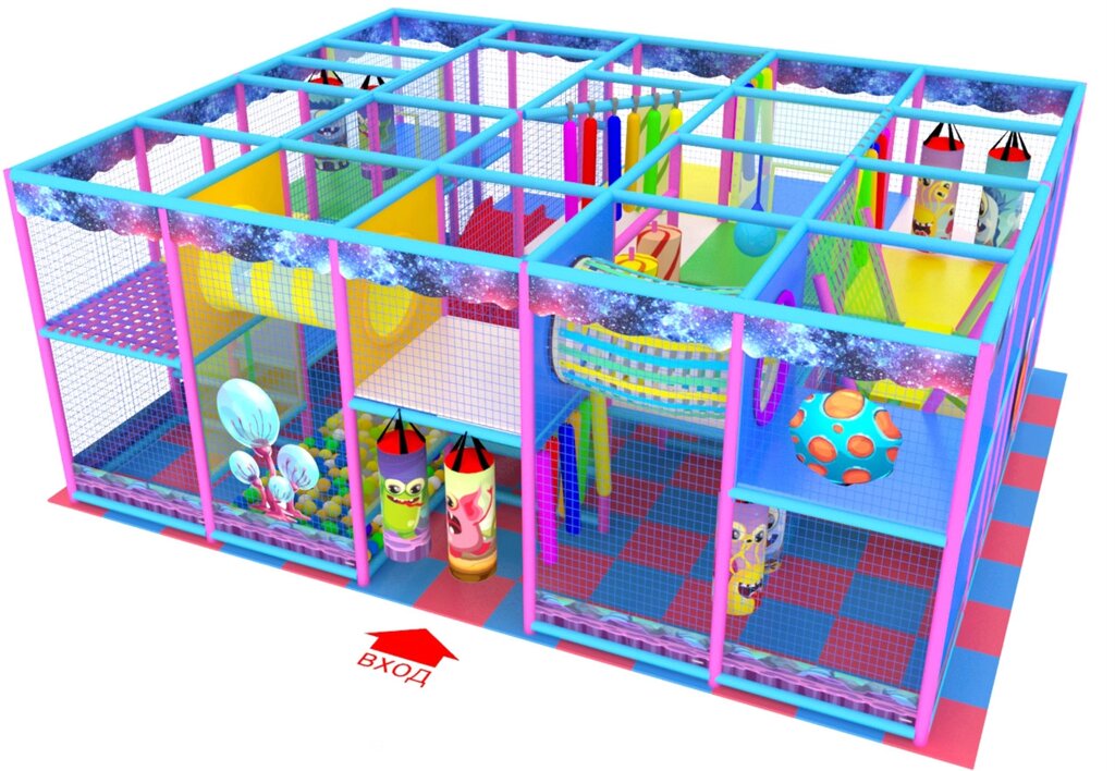 Детский игровой лабиринт «НЛОшка» 30,1 м² (6,1*5*2,5 м) ##от компании## Robotic Retailers Развлекательное оборудование - ##фото## 1