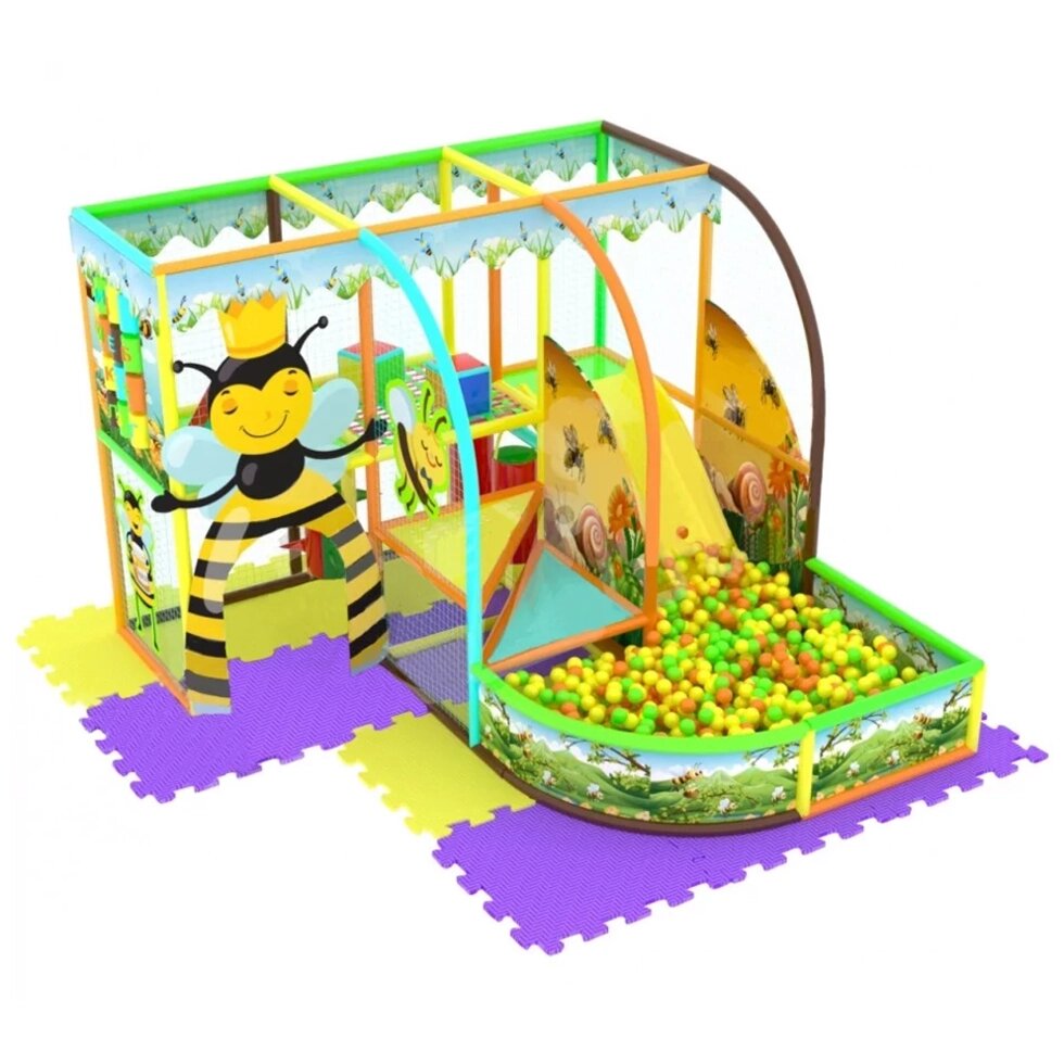 Детский игровой лабиринт «Пчелка Майя» 12,25 м² (3,5*3,5*2.5м) от компании Robotic Retailers Развлекательное оборудование - фото 1