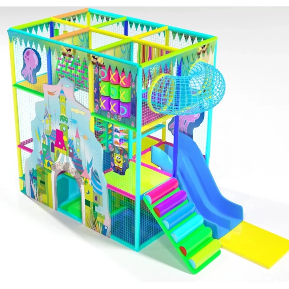 Детский игровой лабиринт «Подводное путешествие» 8,2 м² (2,35*3,5*3.5м) от компании Robotic Retailers Развлекательное оборудование - фото 1