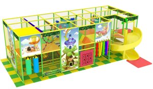 Детский игровой лабиринт с воздушными пушками «Лесные путешественники» 45 м²8,5*5,3*2,9 м)