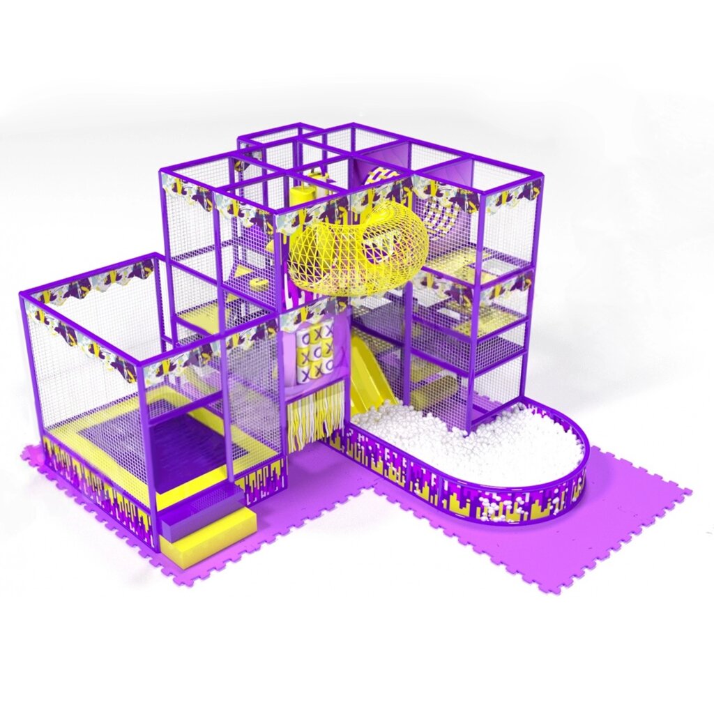 Детский игровой лабиринт «Солнечный» 23,2  м² (5,8*4*3,5м) от компании Robotic Retailers Развлекательное оборудование - фото 1