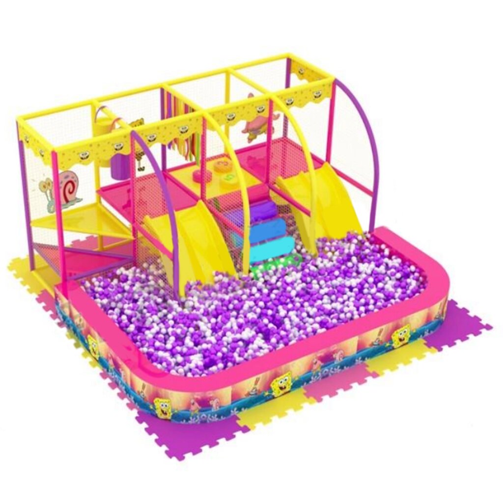 Детский игровой лабиринт «Тобби» 20,2м² (4,65*2.35*2,5м) + бассейн (5*2,3 м) от компании Robotic Retailers Развлекательное оборудование - фото 1
