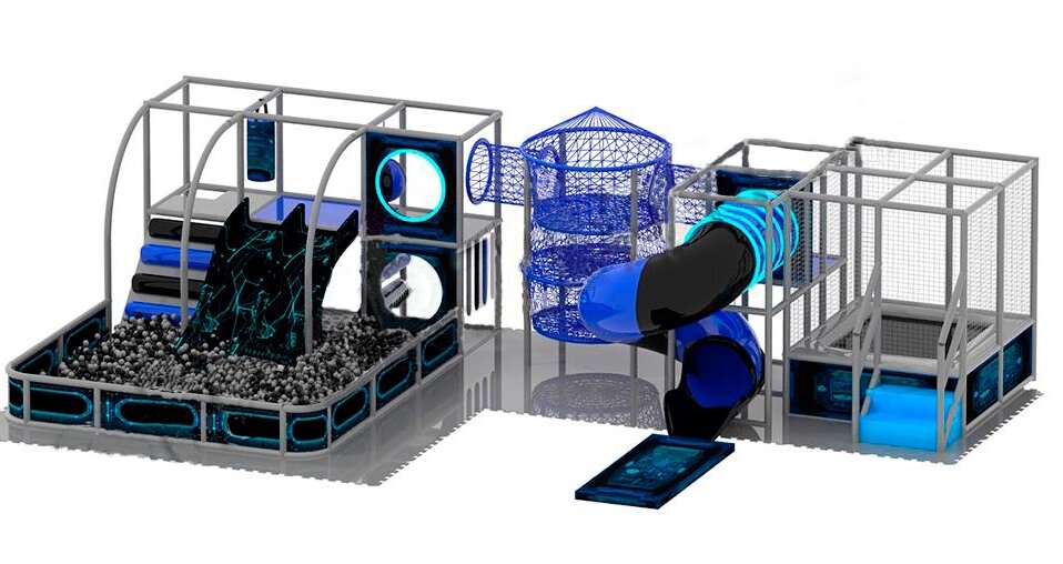 Детский игровой лабиринт Трон 60м2 (9*7*2,5м) от компании Robotic Retailers Развлекательное оборудование - фото 1