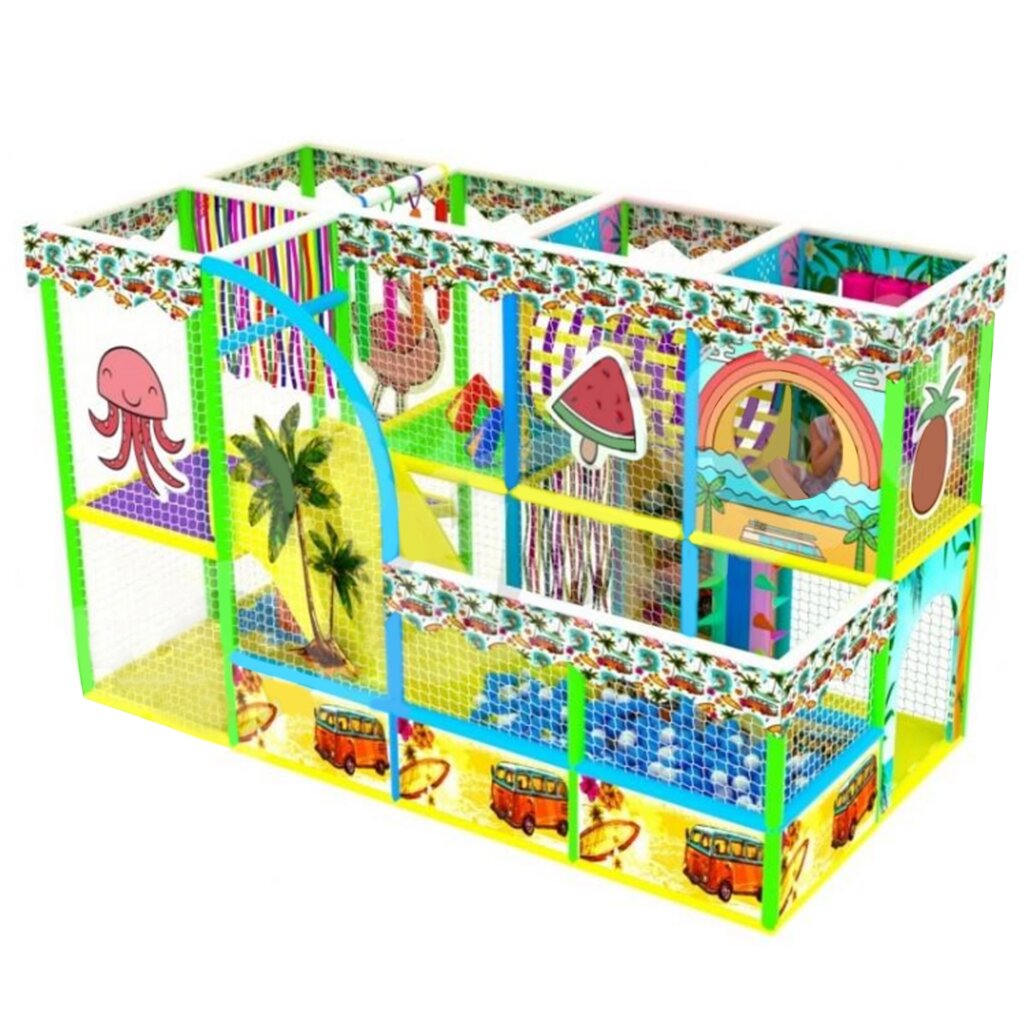Детский игровой лабиринт «Тропики»11 м² (4.65*2.35*2.5м) от компании Robotic Retailers Развлекательное оборудование - фото 1