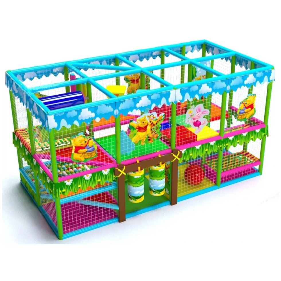 Детский игровой лабиринт «Винни Пух - 2»11 м² (4.65*2.35*2.5м) от компании Robotic Retailers Развлекательное оборудование - фото 1