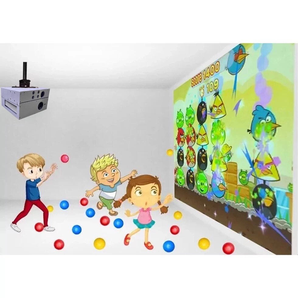 Детский интерактивный проектор "Волшебная стена" Максимальная комплектация от компании Robotic Retailers Развлекательное оборудование - фото 1