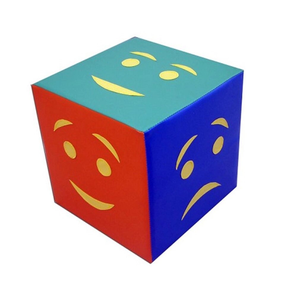 Детский кубик «Эмоции простой» от компании Robotic Retailers Развлекательное оборудование - фото 1