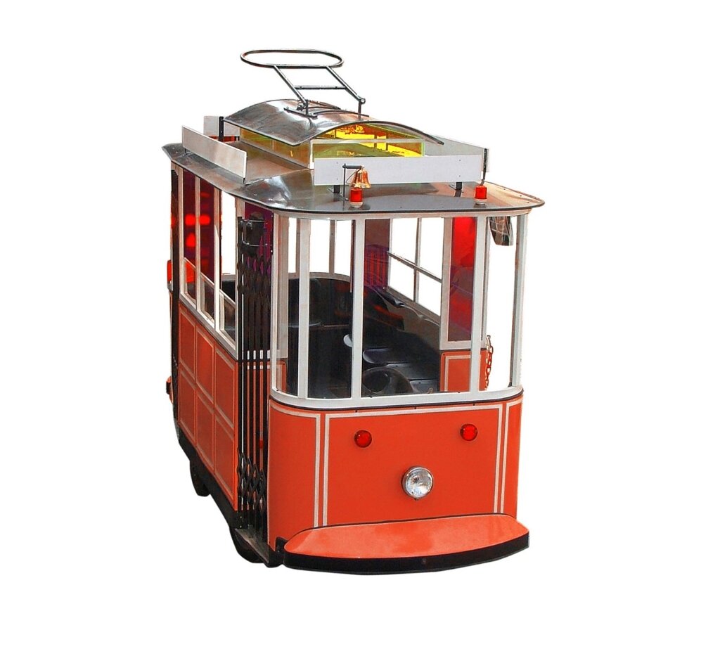 Детский Трамвай на электротяге от компании Robotic Retailers Развлекательное оборудование - фото 1