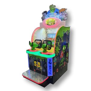 Двойной "Zombie Attack" Детский автомат тир с видеоигрой, со ступенькой