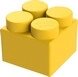 Элемент кубический (6х6 см) желтый