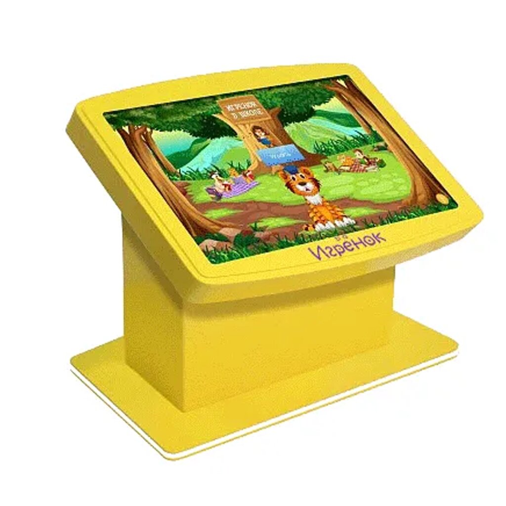 Игрёнок Maxi 32" детский сенсорный игровой стол, цвет желтый от компании Robotic Retailers Развлекательное оборудование - фото 1