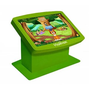 Игрёнок Maxi 32" детский сенсорный игровой стол Зеленый + Логомер 3+ микрофон