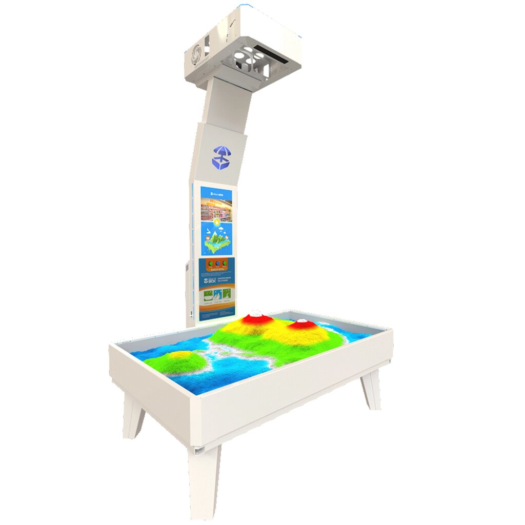 Интерактивная песочница  iSandbox Standart белая с монетоприемником и песком от компании Robotic Retailers Развлекательное оборудование - фото 1