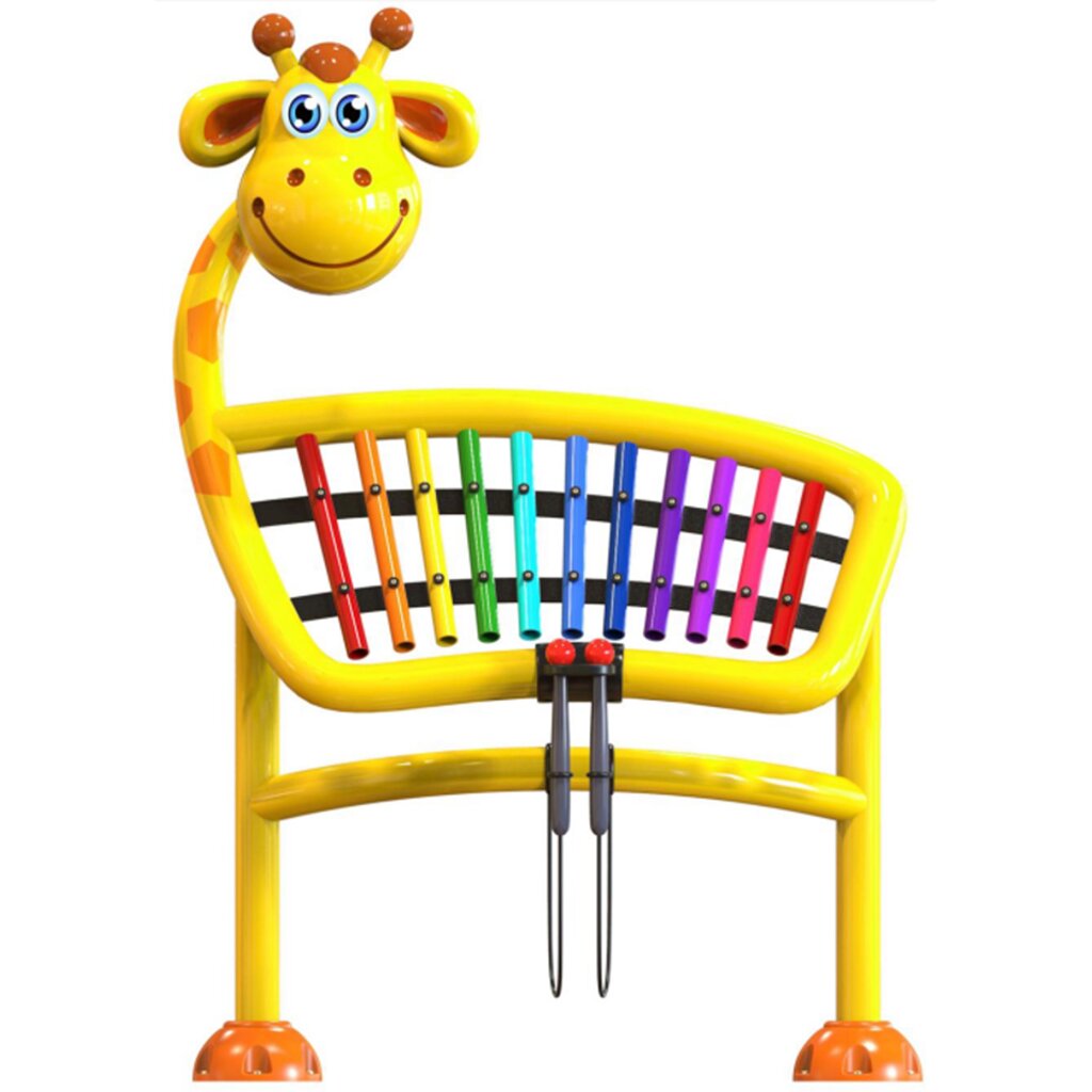 Ксилофон для детских игровых площадок "Жирафик" от компании Robotic Retailers Развлекательное оборудование - фото 1