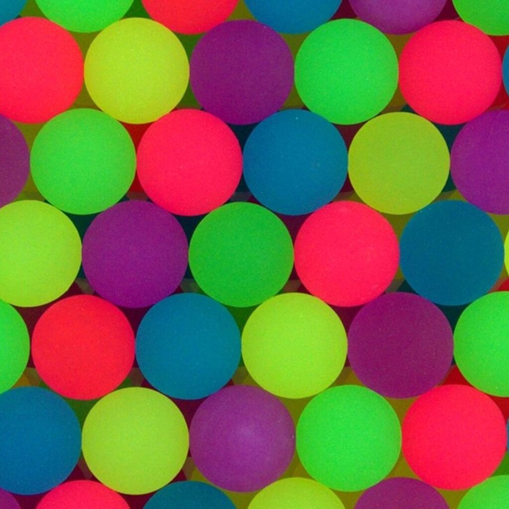 Мячи прыгуны 25 мм "Фосфорный матовый" 100 шт. (7,1 р/шт) от компании Robotic Retailers Развлекательное оборудование - фото 1