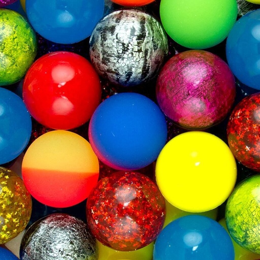 Мячи прыгуны 25 мм "Микс Веселье" 100 шт. (4,6 р/шт.) от компании Robotic Retailers Развлекательное оборудование - фото 1
