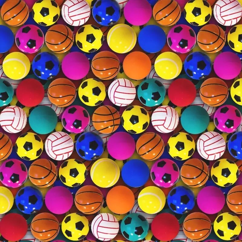 Мячи-прыгуны 25 мм "Спортивные мячики" 300 шт. (6,06 р/шт.) от компании Robotic Retailers Развлекательное оборудование - фото 1